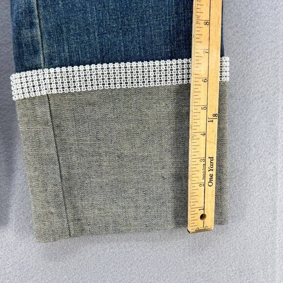 Basix II Women's Skimmer Length Folded Hem Jeans Size 6 - Picture 9 of 14